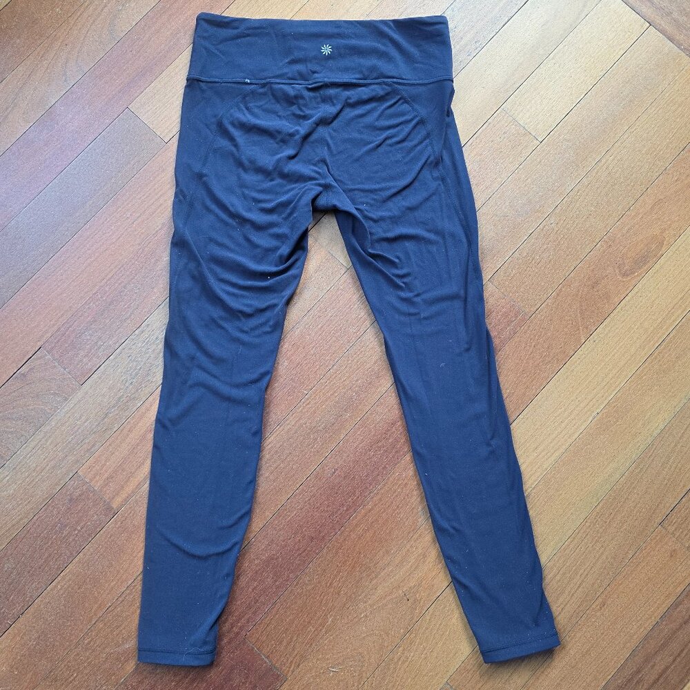 Athleta Navy Nylon/Spandex Leggings Size MT - Picture 13 of 15